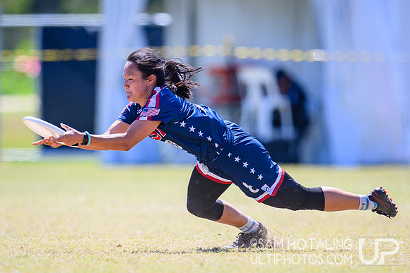 Women’s semifinals during World Ultimate Championships at Runaway Bay Precinct