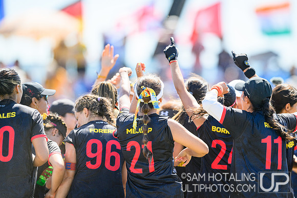 Women’s semifinals during World Ultimate Championships at Runaway Bay Sports Precinct