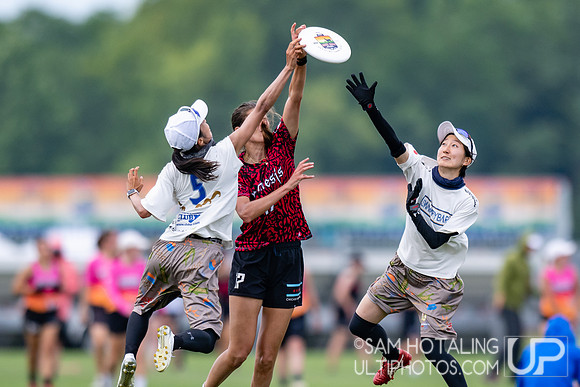 Chicago Nemesis vs Swampybarg in pool play at World Ultimate Club Championships