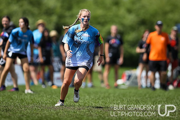 USA Ultimate YCC 2022 -- U17 Girls Finals Action