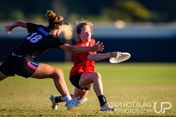 Flipside vs Seattle Riot in women’s placement play during Club Championships at Surf Cup Sports Park