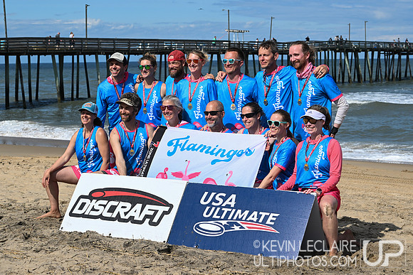 Flamingos GM Mixed 2nd Place Team Photo - 2024 Beach Championshi