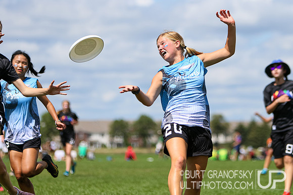 USA Ultimate YCC 2022 -- U17 Girls Finals Action