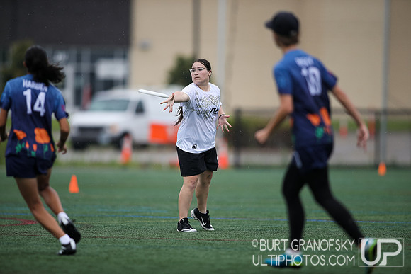 USA Ultimate YCC 2022 -- U17 Girls Sat Action