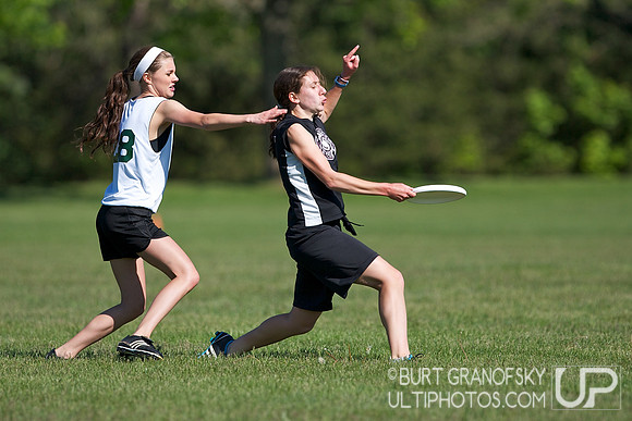 Girls Division, Saturday -- 2012 USAU HS Northeasterns