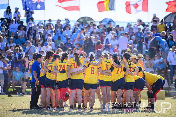 Women’s finals during World Ultimate Championships at Runaway Bay Sports Precinct