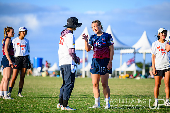 Women’s pool play during World Ultimate Championships at Runaway Bay Sports Precinct