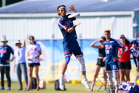Men’s semifinals during World Ultimate Championships at Runaway Bay Sports Precinct