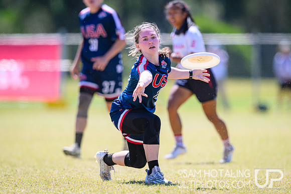 Women’s semifinals during World Ultimate Championships at Runaway Bay Precinct