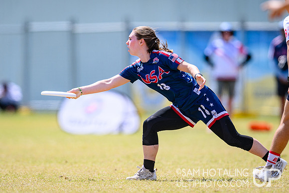 Women’s semifinals during World Ultimate Championships at Runaway Bay Sports Precinct
