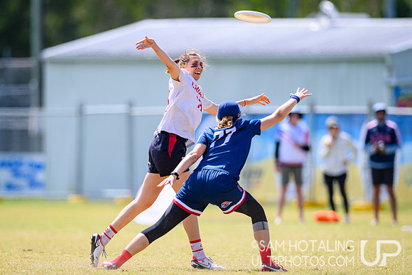 Women’s semifinals during World Ultimate Championships at Runaway Bay Sports Precinct