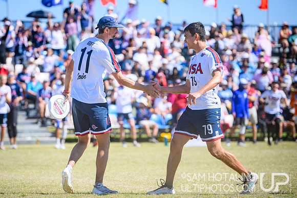 Men’s finals during World Ultimate Championships at Runaway Bay Precinct