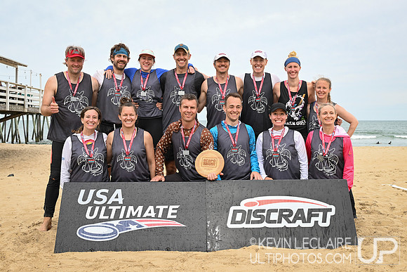 Riders of Berk Masters Mixed 2nd Place Team Photo - 2025 Beach C