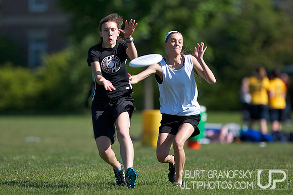 Girls Division, Saturday -- 2012 USAU HS Northeasterns