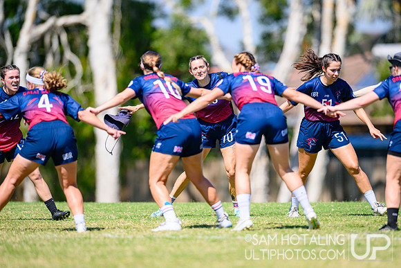 Women’s pool play during World Ultimate Championships at Runaway Bay Sports Precinct