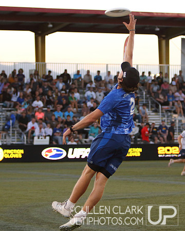 Seattle Cascades vs. Carolina Flyers UFA Championship Weekend semifinal game at Zions Bank Stadium. Friday, August 23, 2024