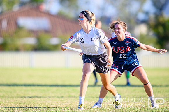 Mixed pool play during World Ultimate Championships at Runaway Bay Sports Precinct