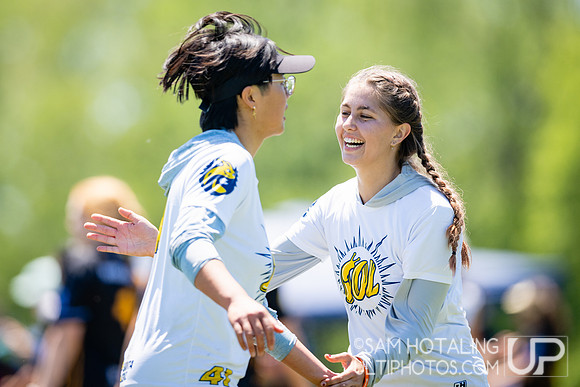 Women’s pool play at USAU DI College Championships