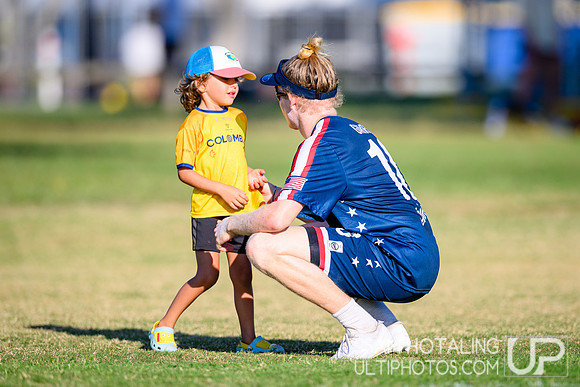 Mixed pool play during World Ultimate Championships at Runaway Bay Sports Precinct