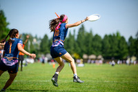 Saturday pool play at USAU D-I College Championships