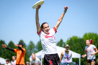 Saturday pool play at USAU D-I College Championships