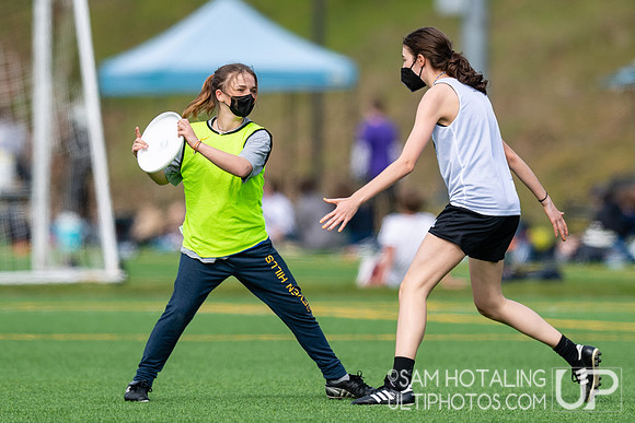 Youth ultimate frisbee at Seven Hills Invite