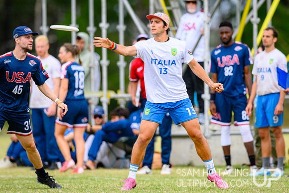 Mixed quarterfinals during World Ultimate Championships at Runaway Bay Sports Precinct