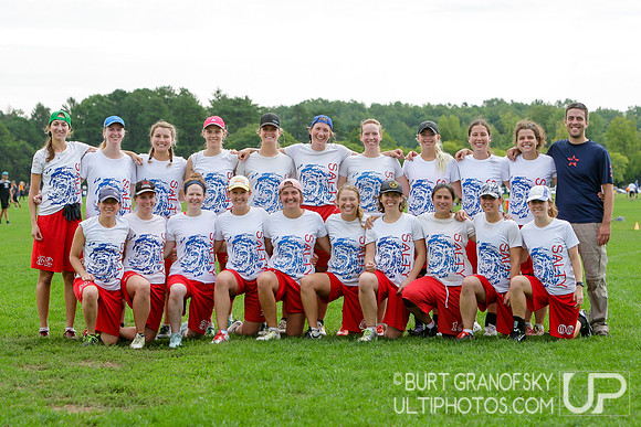 Saturday - Womens Round 1 - 2016 USAU Northeast Regionals