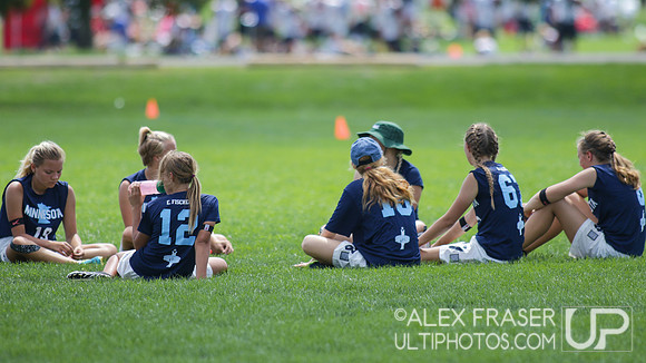 U16 Girls - Saturday - 2016 USAU Youth Club Championships