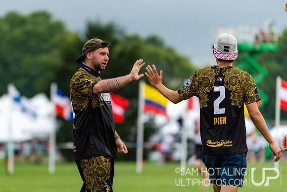 Charrúa vs Eintracht Frankfurt in pool play at World Ultimate Club Championships