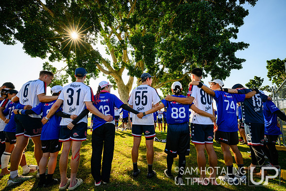 Pool play during World Ultimate Championships at Runaway Bay Precinct