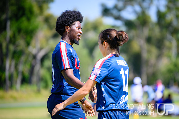 Mixed pool play during World Ultimate Championships at Runaway Bay Sports Precinct