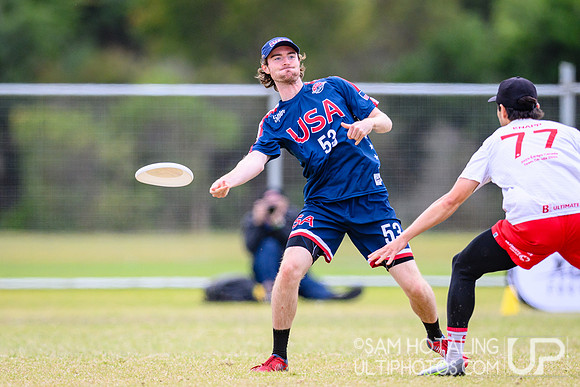 Open quarterfinals during World Ultimate Championships at Runaway Bay Sports Precinct