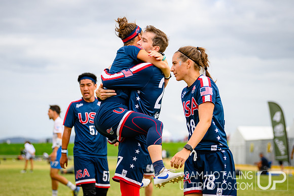 Bracket play during World Ultimate Championships at Runaway Bay Precinct