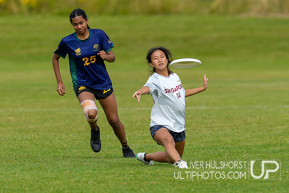Australia U20 Women's v Singapore U20 Women's WJUC Thursday Round 1