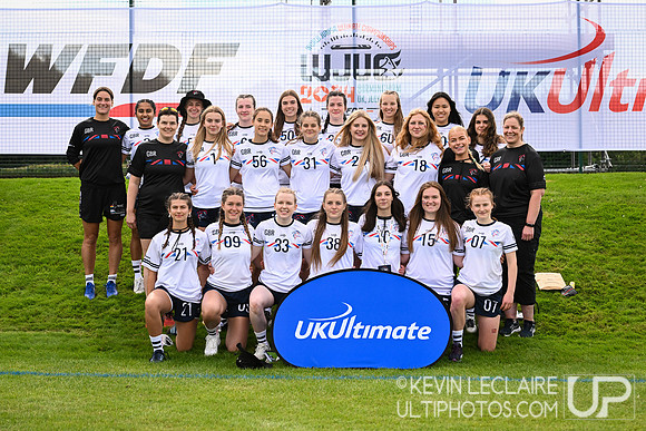 Great Britain U20 Women's Team Photo - WJUC Opening Ceremonies