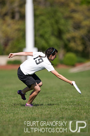 Girls Division, Saturday -- 2012 USAU HS Northeasterns