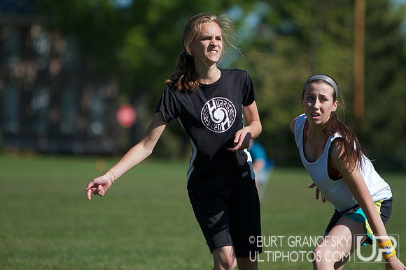 Girls Division, Saturday -- 2012 USAU HS Northeasterns
