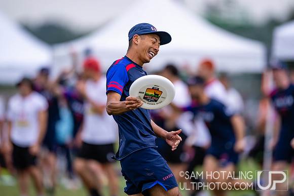 CUSB Open vs Sunder in pool play at World Ultimate Club Championships