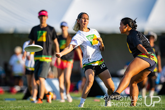 Color of Ultimate pickup showcase game at International Club Championships at Aurora Sports Park