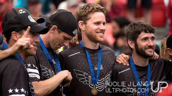 Men's Masters medal ceremony - WUGC 2016