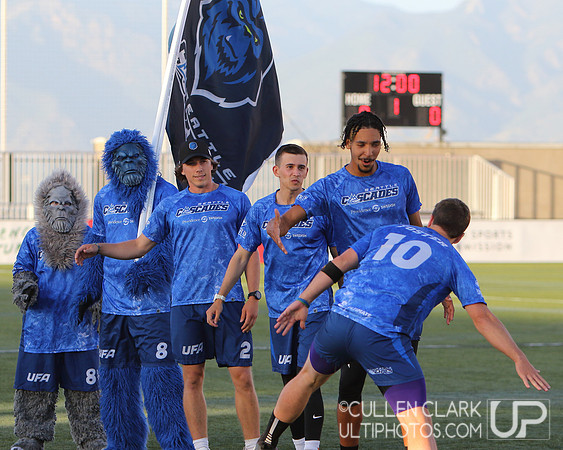 Seattle Cascades vs. Carolina Flyers UFA Championship Weekend semifinal game at Zions Bank Stadium. Friday, August 23, 2024
