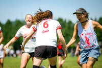 Saturday pool play at USAU D-I College Championships