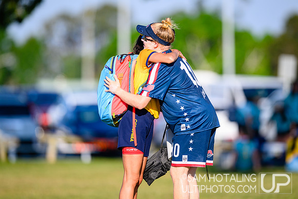 Mixed pool play during World Ultimate Championships at Runaway Bay Sports Precinct