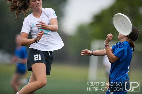USA Ultimate YCC 2022 -- U17 Girls Sat Action