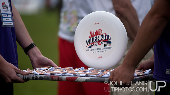 Men's Masters medal ceremony - WUGC 2016