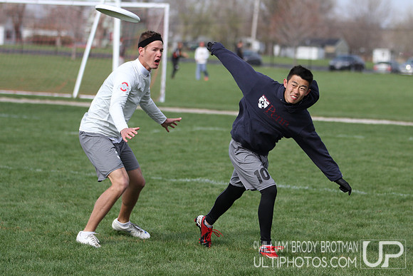 Sunday Action - USA Ultimate 2014 College Division I Ohio Valley Regional Tournament