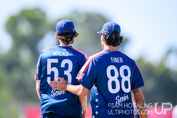 Men’s semifinals during World Ultimate Championships at Runaway Bay Precinct