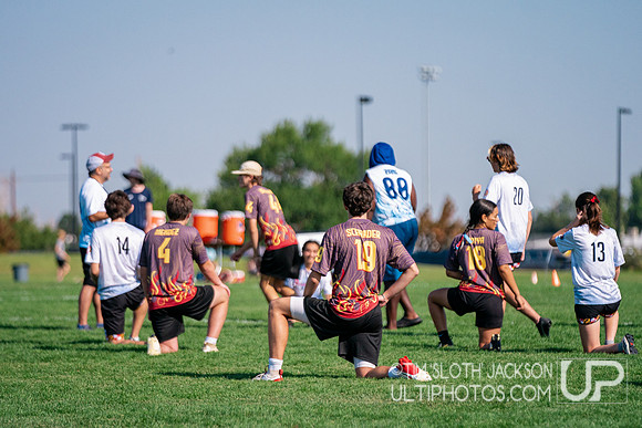 Pool play at 2024 USAU Youth Club Championship