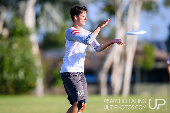 Mixed pool play during World Ultimate Championships at Runaway Bay Sports Precinct